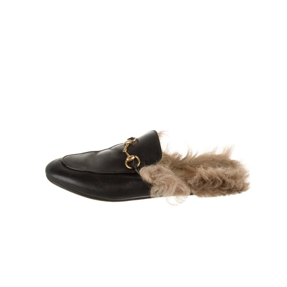 GUCCI Princetown Horsebit Accent Mules